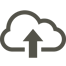 Cloud grey icon